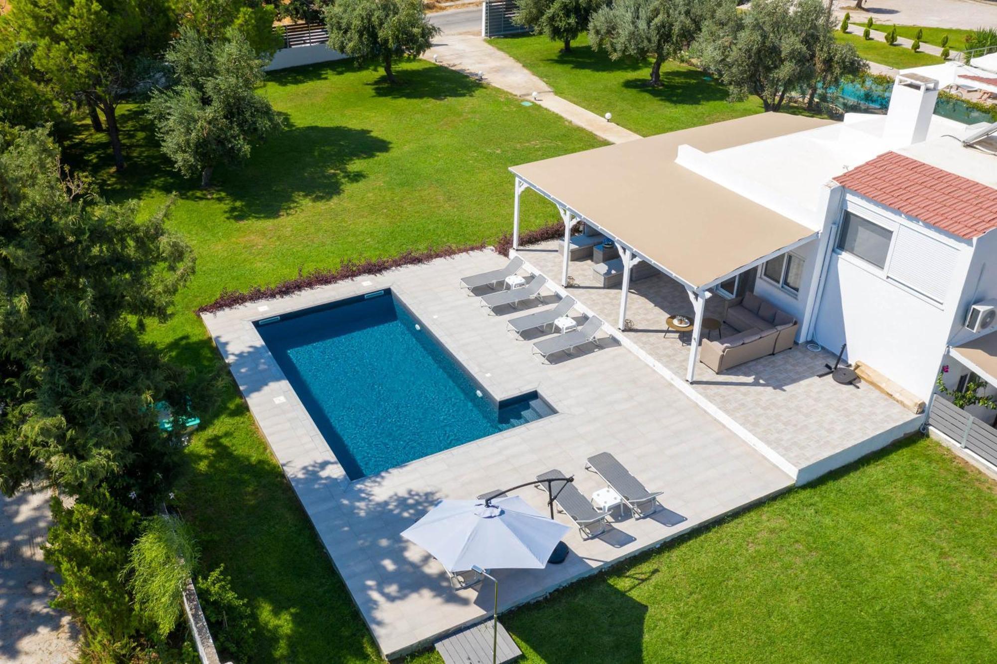 Casa Bianca Villa Kolymbia Bagian luar foto