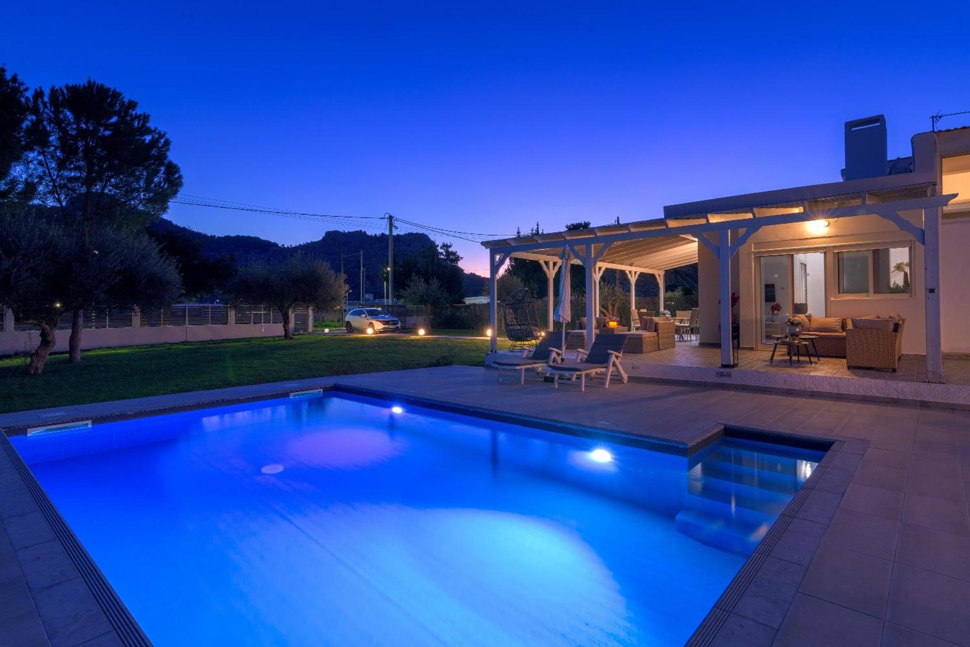 Casa Bianca Villa Kolymbia Bagian luar foto