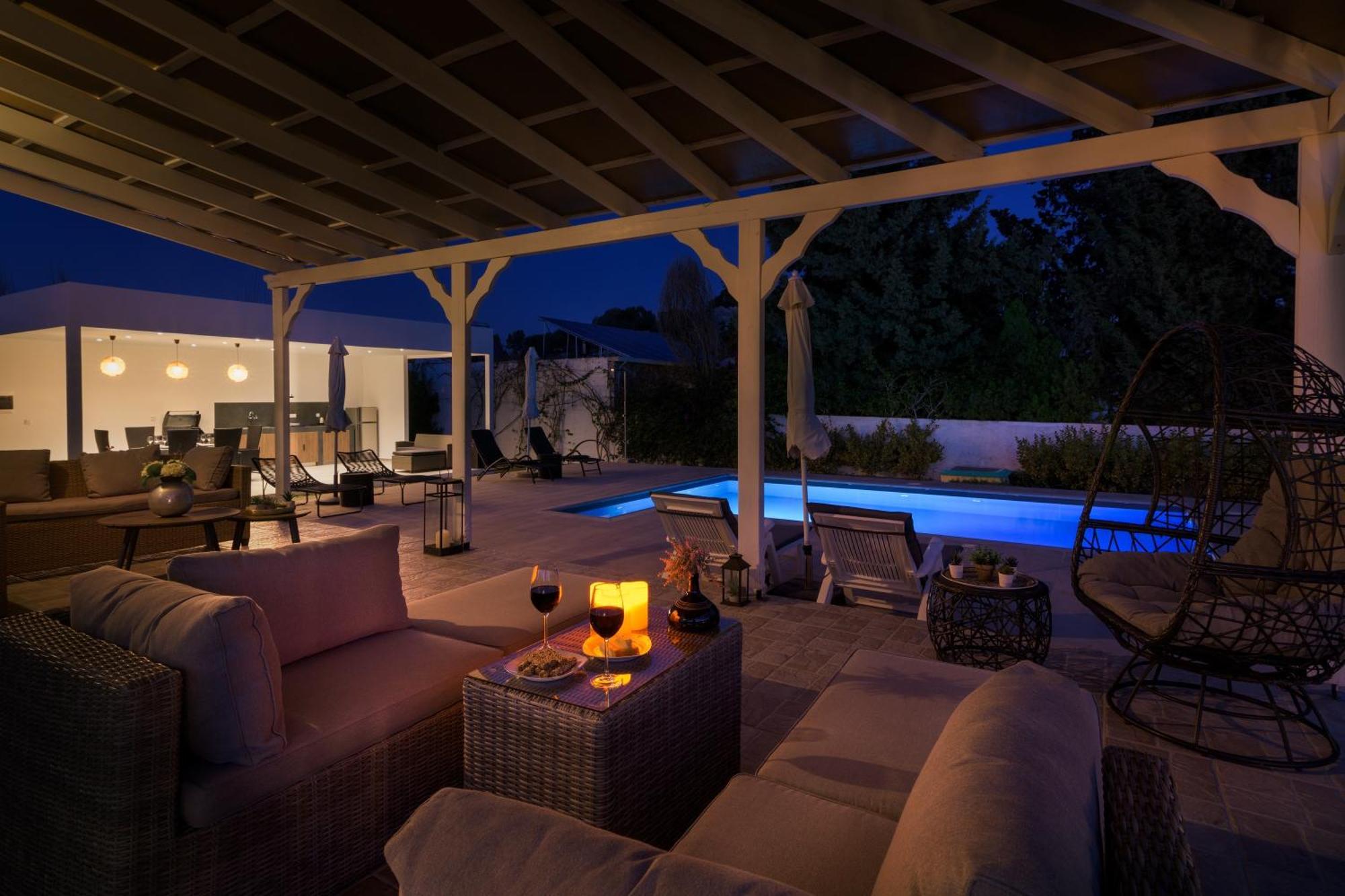 Casa Bianca Villa Kolymbia Bagian luar foto