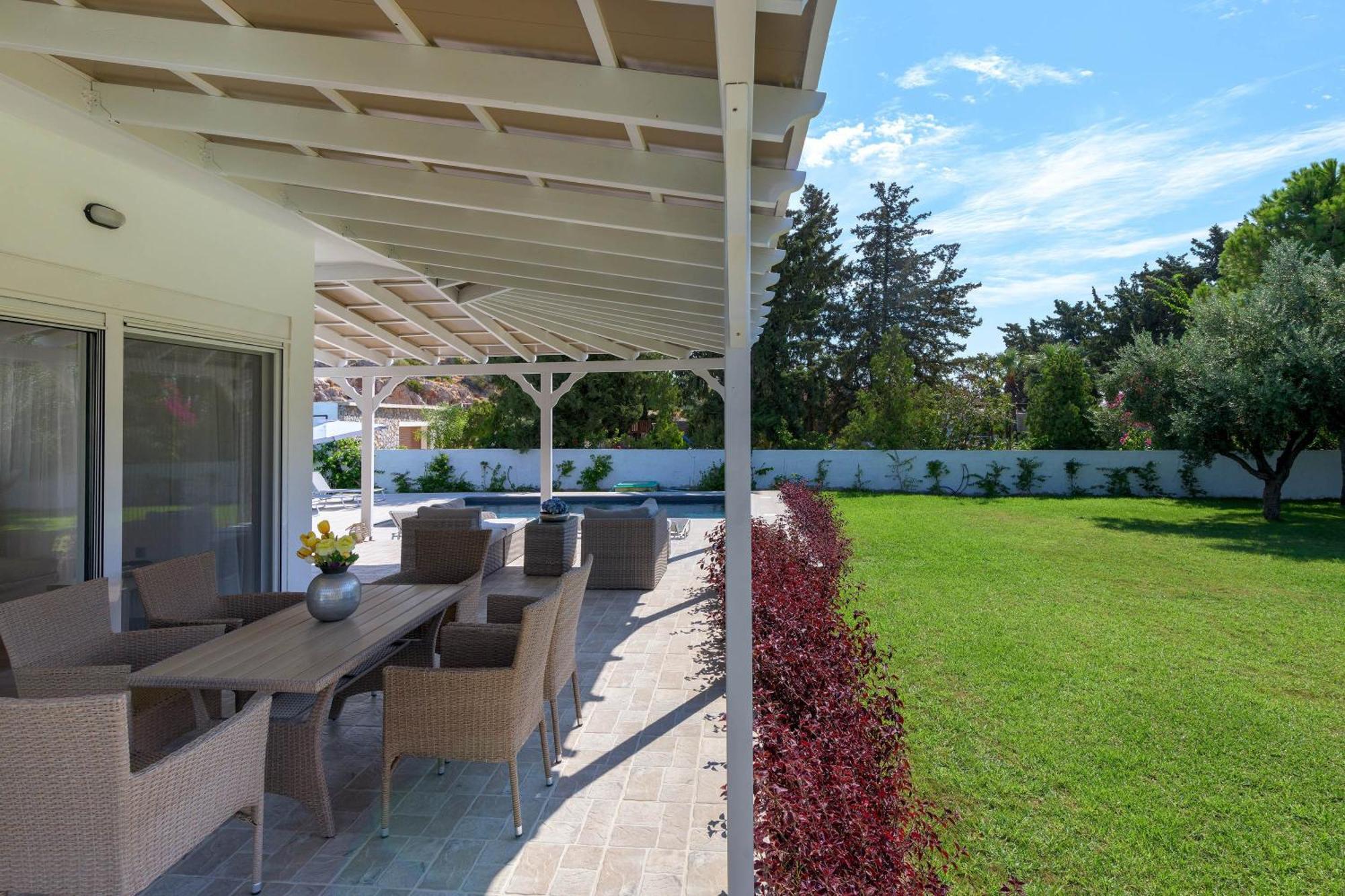 Casa Bianca Villa Kolymbia Bagian luar foto