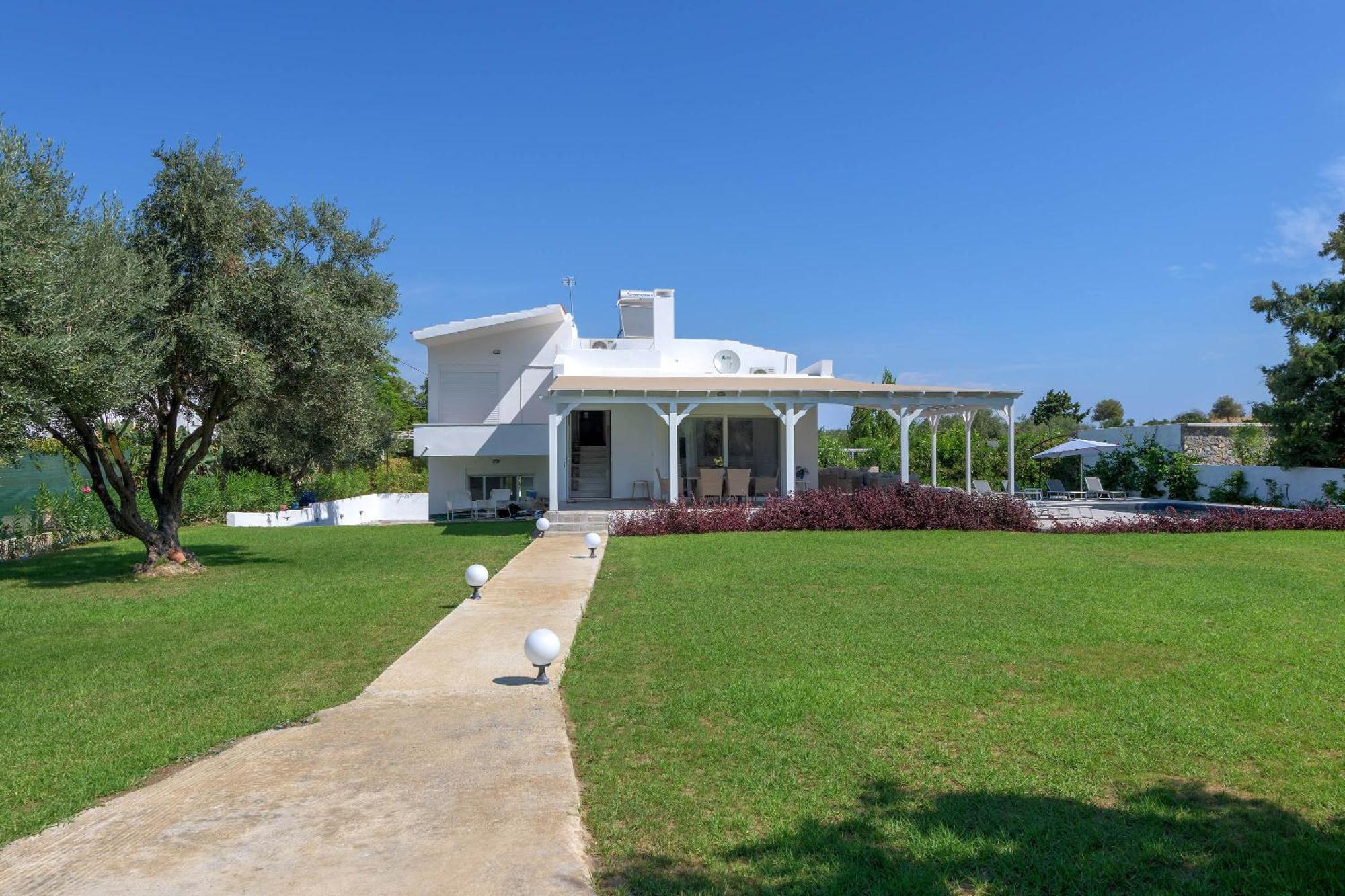 Casa Bianca Villa Kolymbia Bagian luar foto