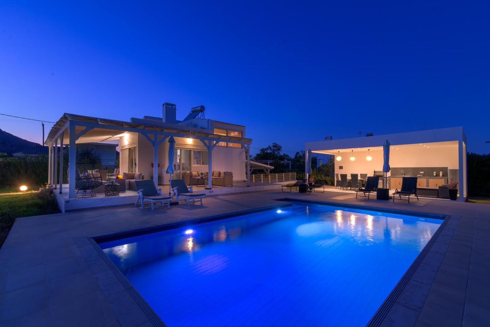 Casa Bianca Villa Kolymbia Bagian luar foto
