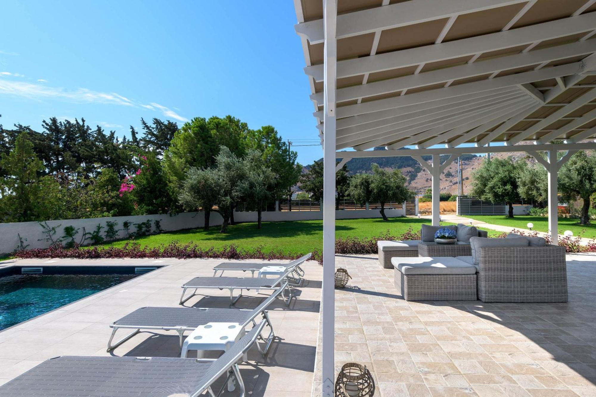 Casa Bianca Villa Kolymbia Bagian luar foto